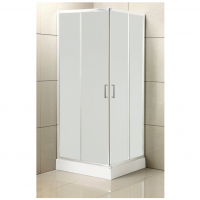 Квадратный душевой уголок Belbagno Uno-195 A  профиль хром 80х80 см схема 8