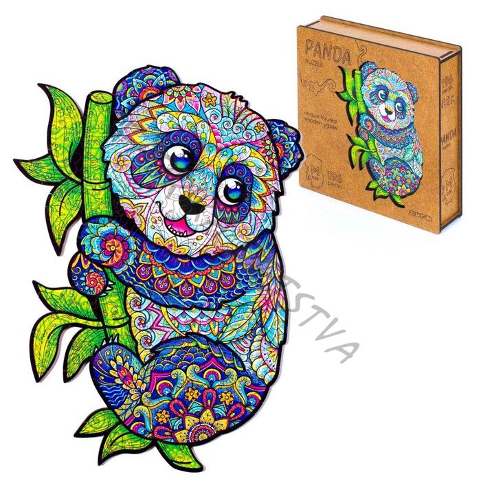 Пазл фигурный «Панда», 196 деталей