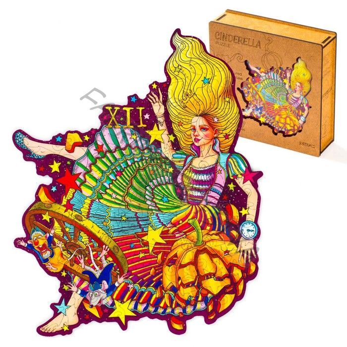 Пазл фигурный «Золушка», 117 деталей