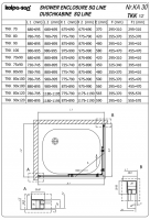 Прямоугольная душевая кабина Kolpa-San SQ LINE TKK 90х80 см схема 2