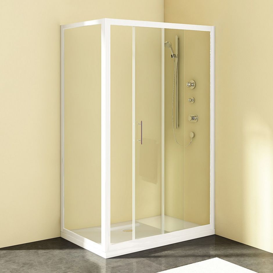 Душевая кабина Kolpa-San SQ LINE TV2D/S + SQ LINE TS без крыши 130х90 см
