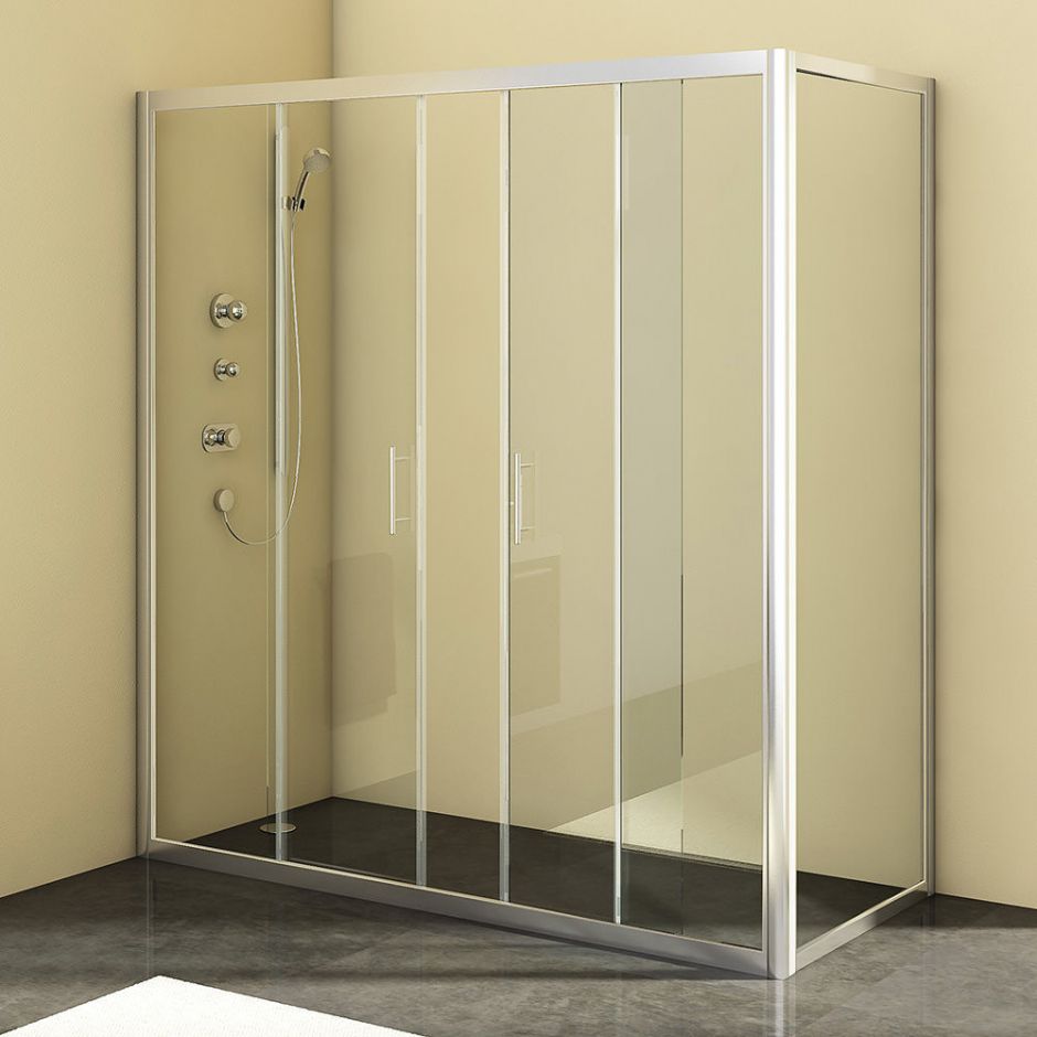 Угловая душевая кабина Kolpa-San SQ LINE TV4D/S + SQ LINE TS 180х80 см