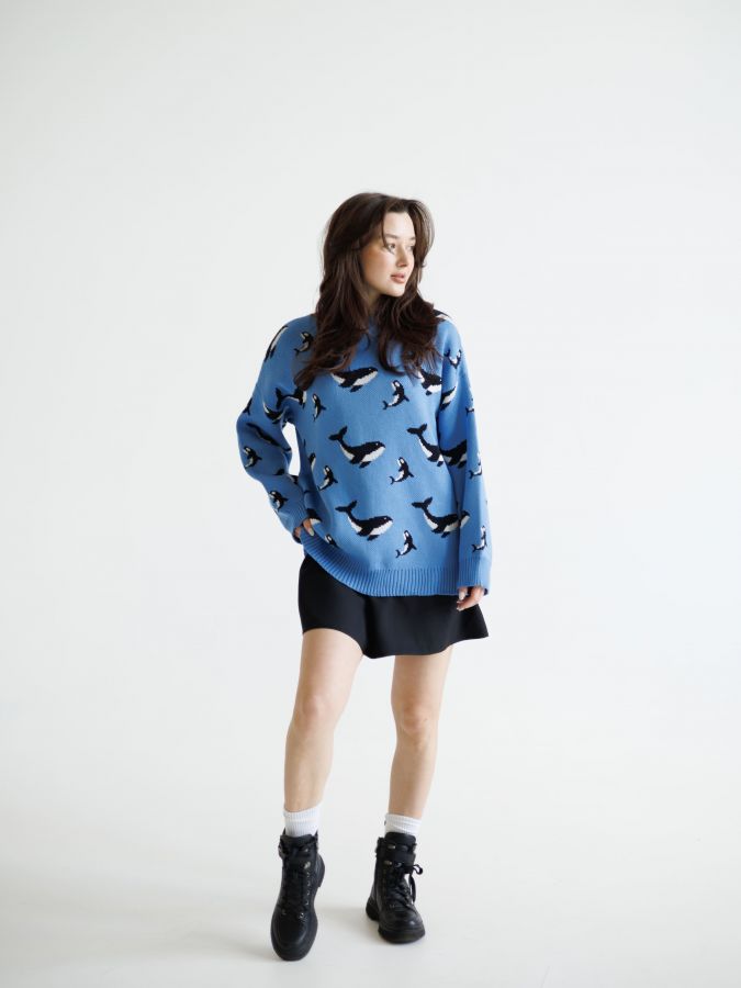 Свитер с китами
