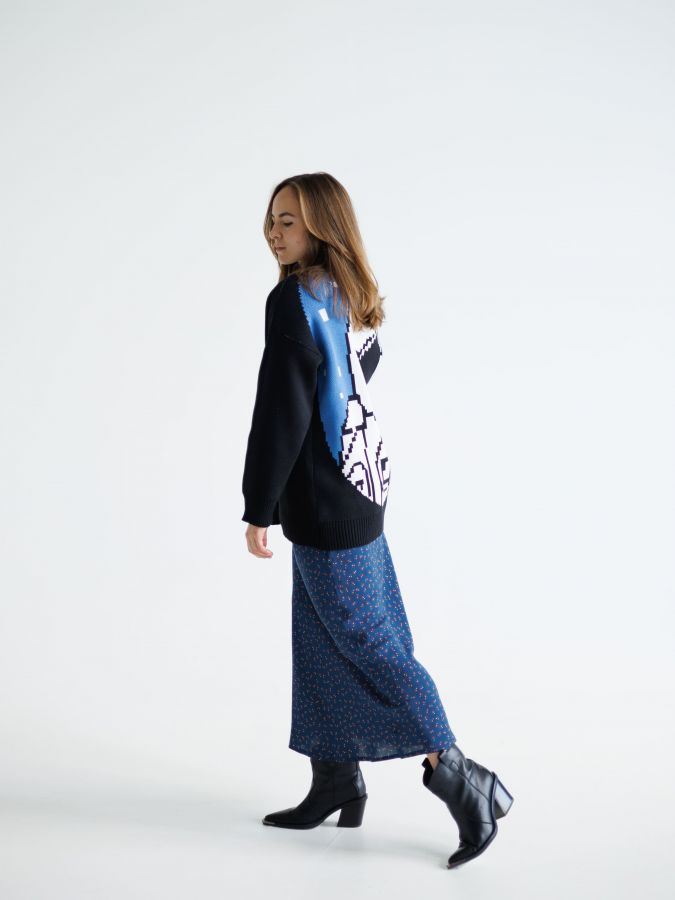 Кардиган с космонавтом