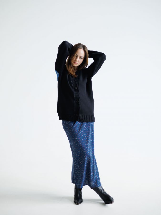 Кардиган с космонавтом