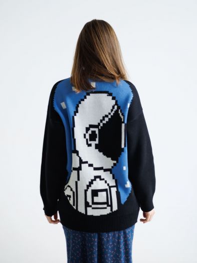 Кардиган с космонавтом