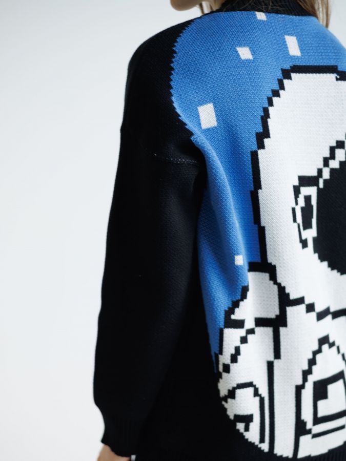 Кардиган с космонавтом