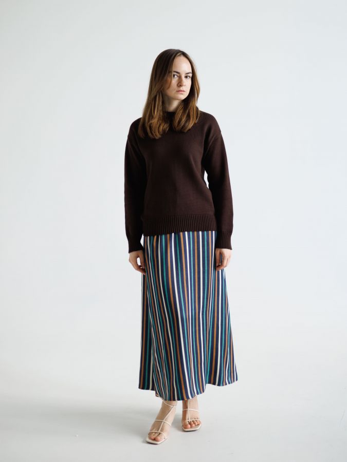 Свитер шоколад