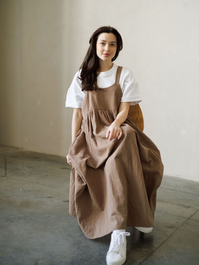 Сарафан Ortica из крапивы мокко