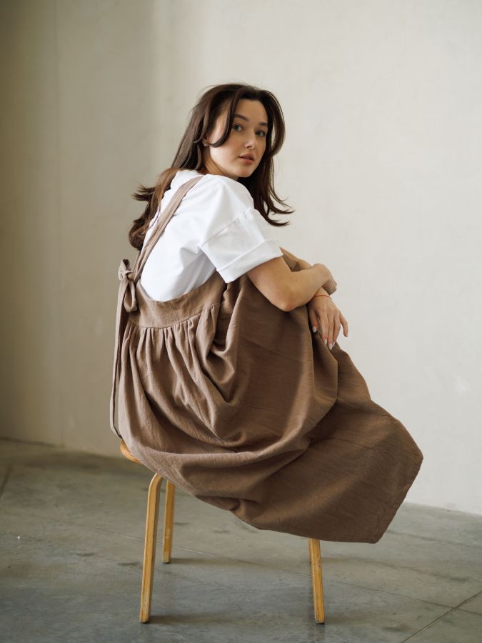 Сарафан Ortica из крапивы мокко