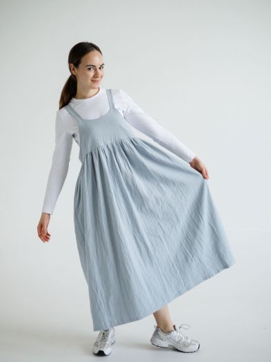Сарафан Ortica из крапивы голубой