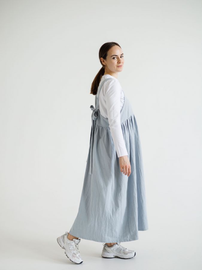 Сарафан Ortica из крапивы голубой