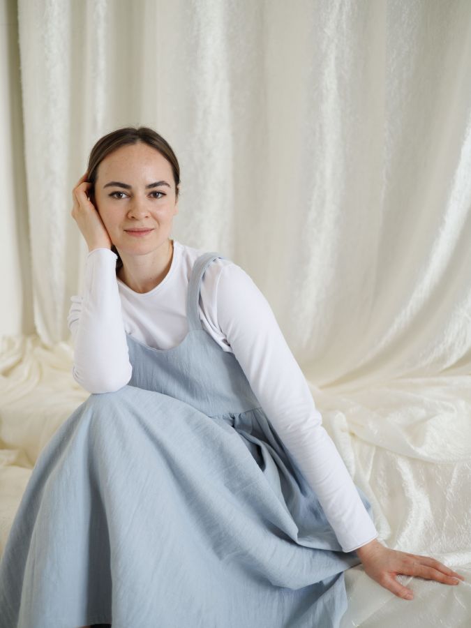 Сарафан Ortica из крапивы голубой