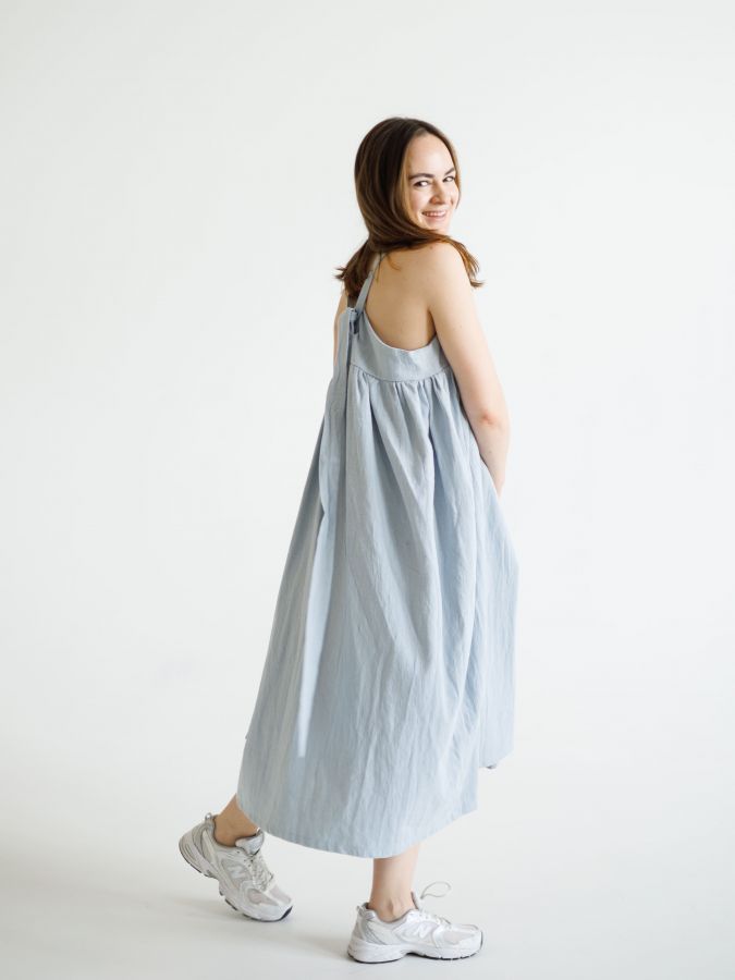 Сарафан Ortica из крапивы голубой