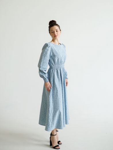 Платье Azzurro с ромашками