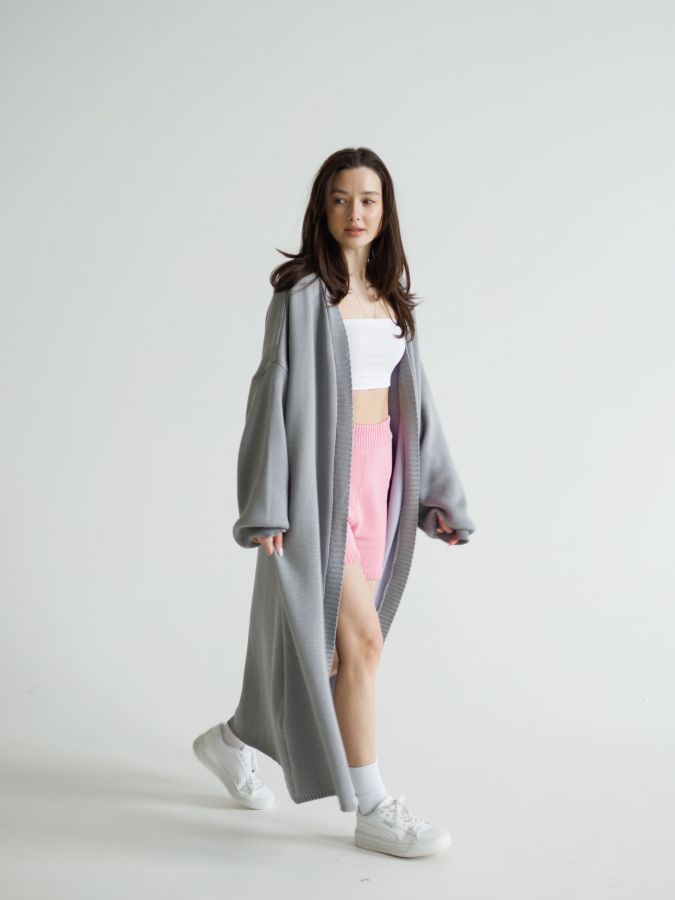 Кардиган двухсторонний длинный