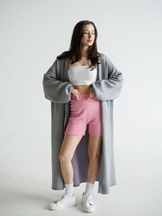 Кардиган двухсторонний длинный