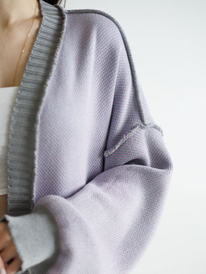 Кардиган двухсторонний длинный