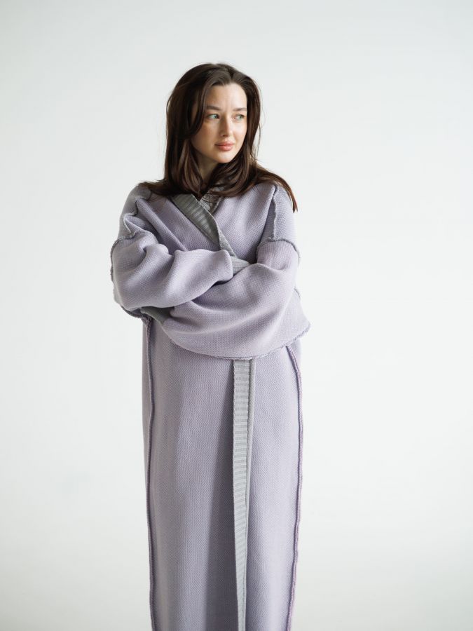 Кардиган двухсторонний длинный