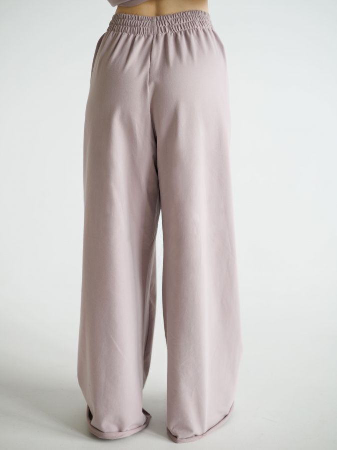 Брюки оверсайз в цвете туман