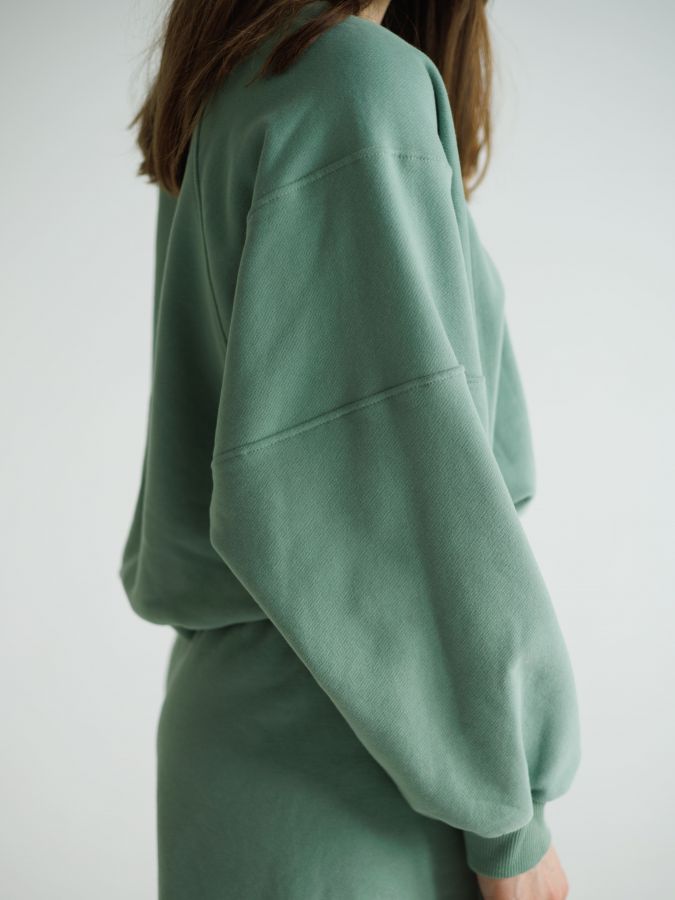 Свитшот геометричный полынь