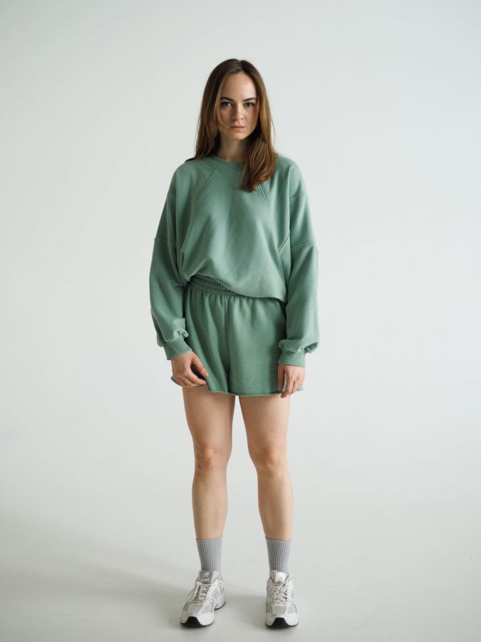 Свитшот геометричный полынь