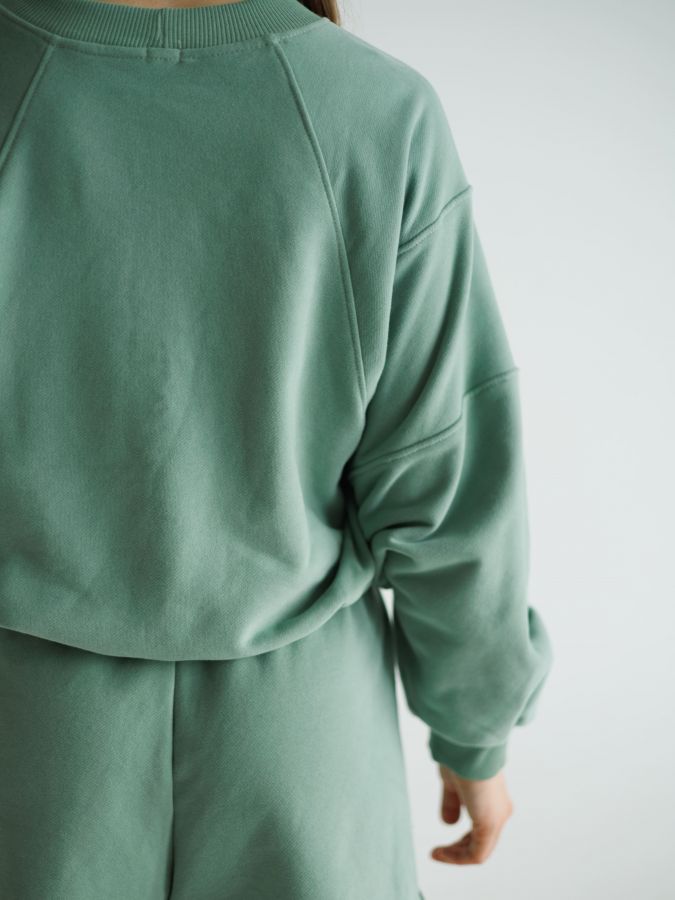 Свитшот геометричный полынь