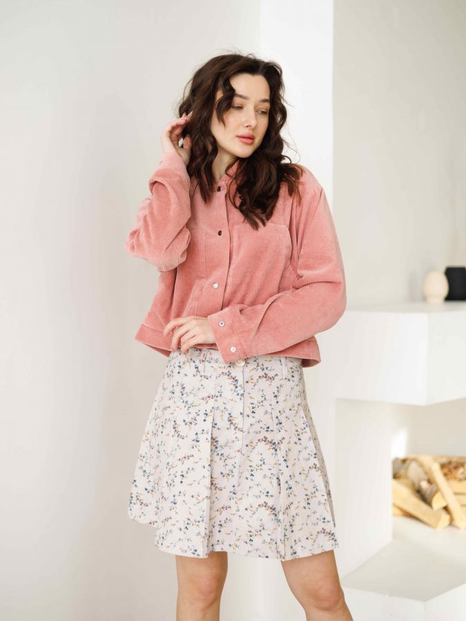 Юбка в складку Сухоцветы