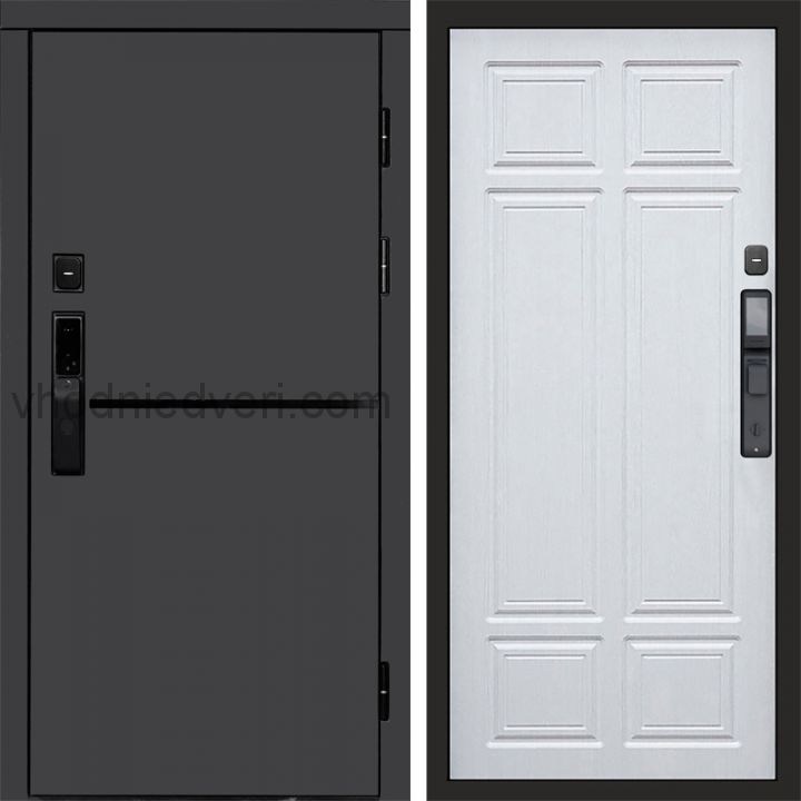 Входная дверь Termo-door ТРЕНД ГРАФИТ с электрозамком - Лиственница премиум