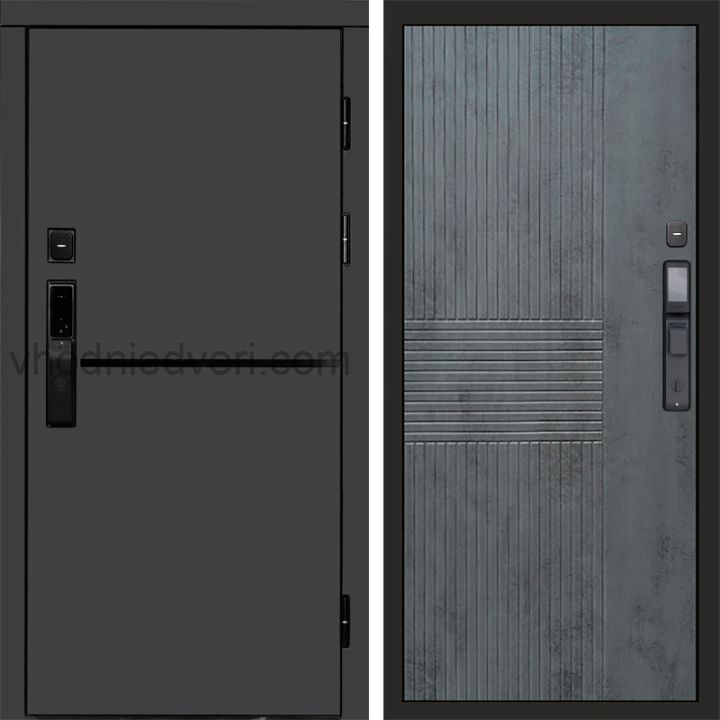 Входная дверь Termo-door ТРЕНД ГРАФИТ с электрозамком - Мастино Бетон темный