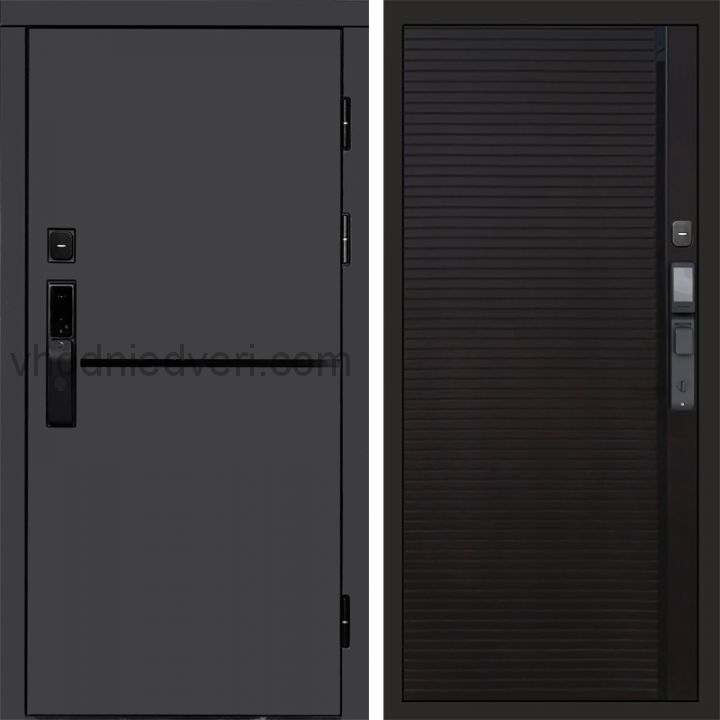 Входная дверь Termo-door ТРЕНД ГРАФИТ с электрозамком - Porte black