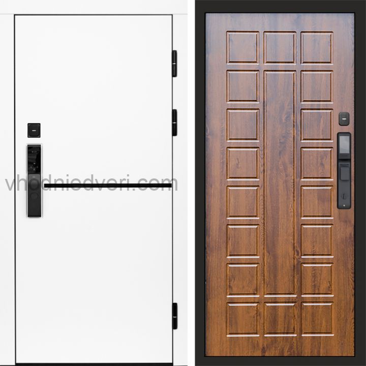 Входная дверь Termo-door ТРЕНД WHITE с электрозамком - Престиж Дуб