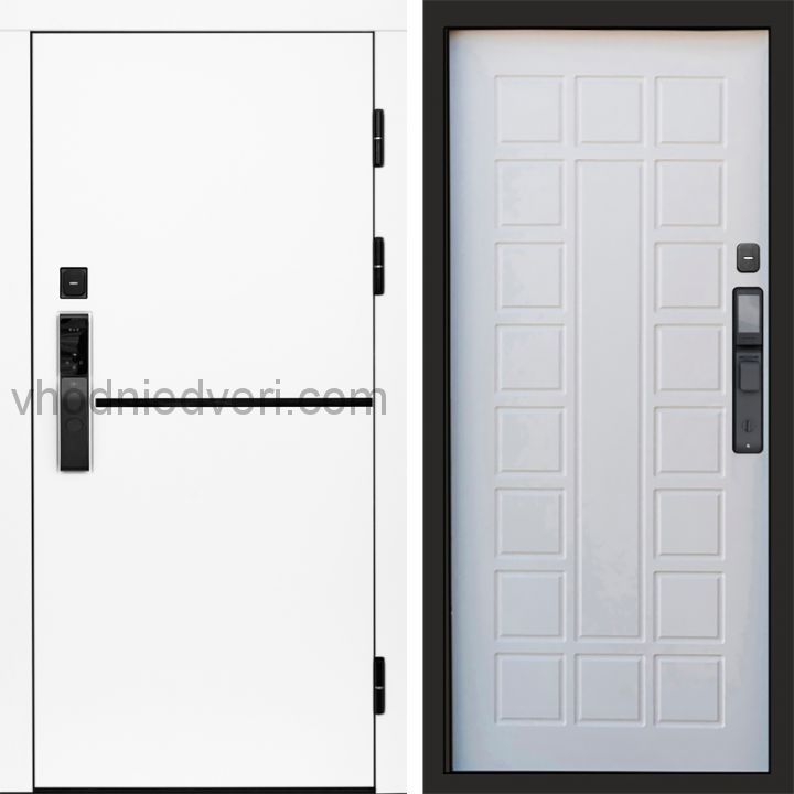 Входная дверь Termo-door ТРЕНД WHITE с электрозамком - Престиж Белое дерево