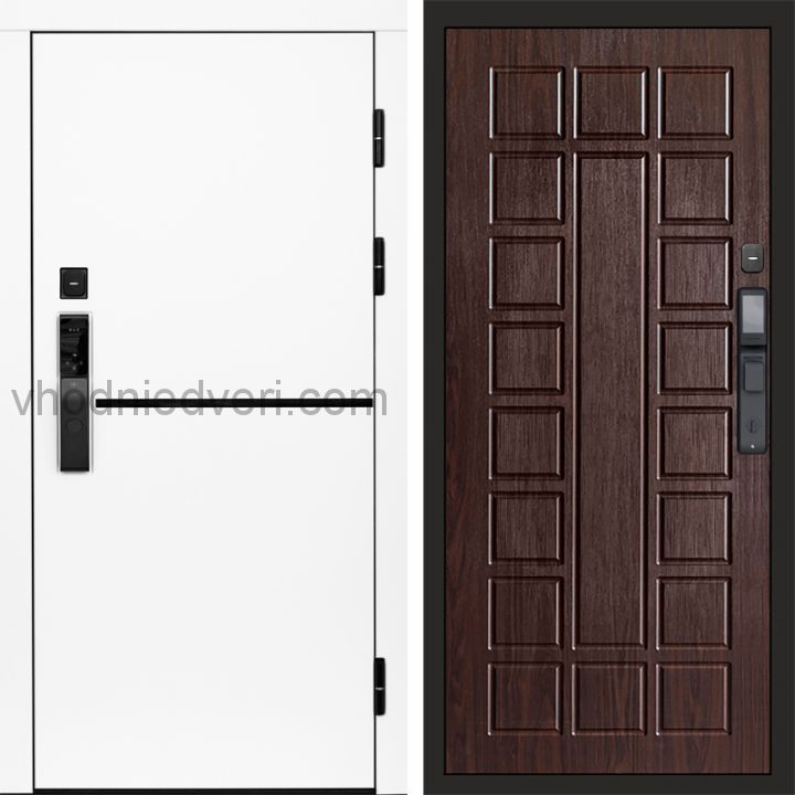Входная дверь Termo-door ТРЕНД WHITE с электрозамком - Престиж Венге