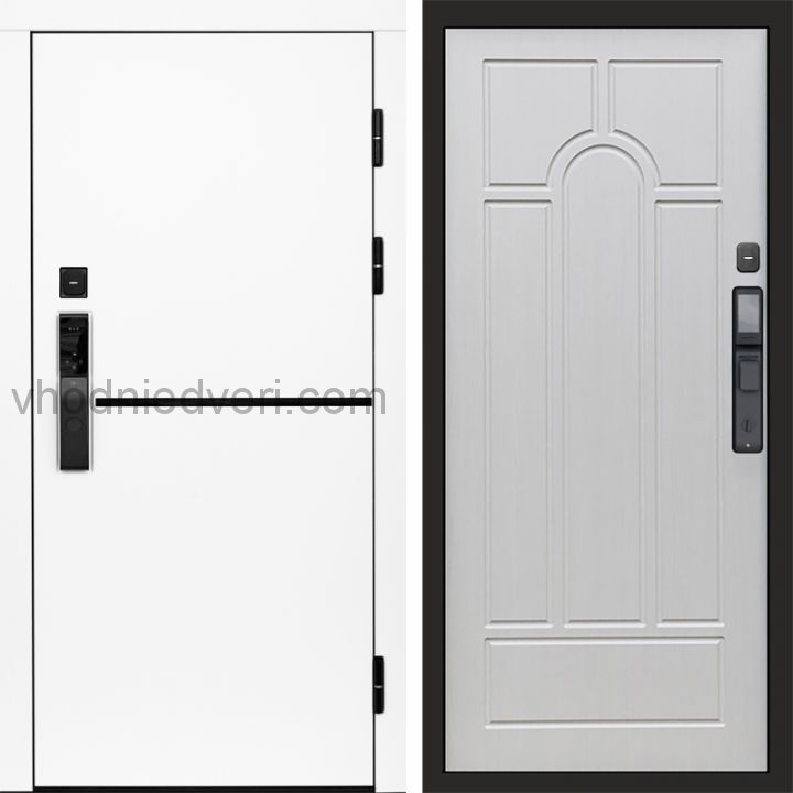 Входная дверь Termo-door ТРЕНД WHITE с электрозамком - Арка Лиственница