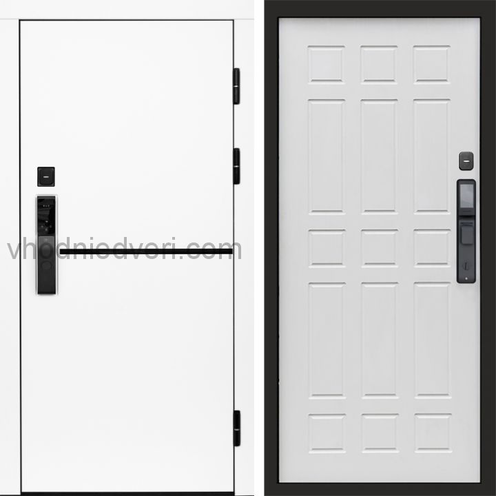 Входная дверь Termo-door ТРЕНД WHITE с электрозамком - Спарта Белое дерево