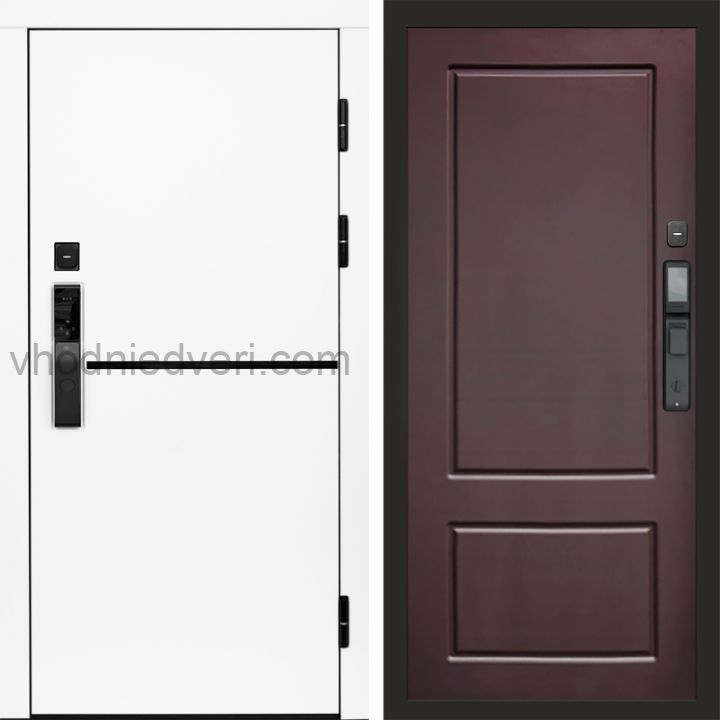Входная дверь Termo-door ТРЕНД WHITE с электрозамком - Марсель Шоколад