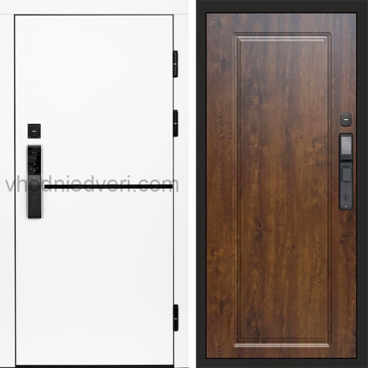 Входная дверь Termo-door ТРЕНД WHITE с электрозамком - Гранд Дуб