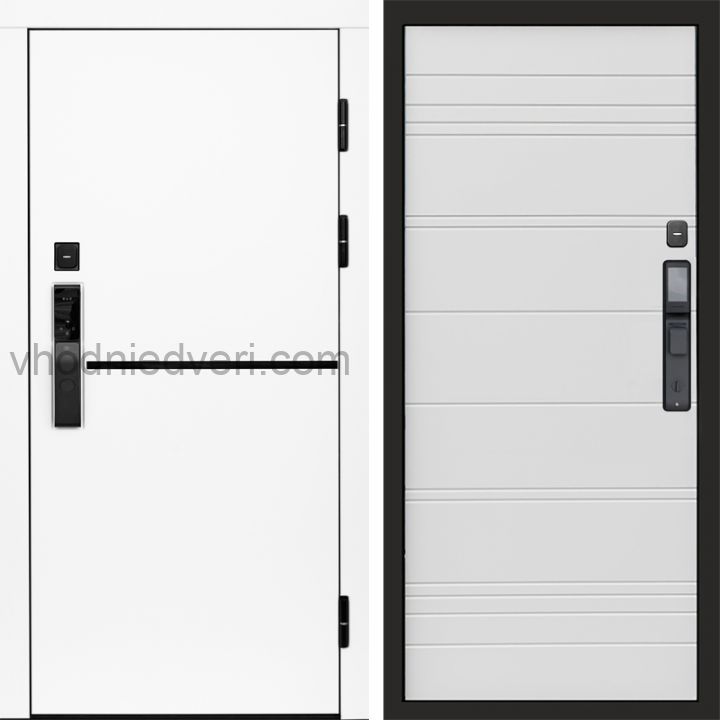 Входная дверь Termo-door ТРЕНД WHITE с электрозамком - White line