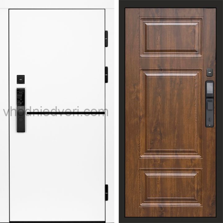 Входная дверь Termo-door ТРЕНД WHITE с электрозамком - Лион Дуб