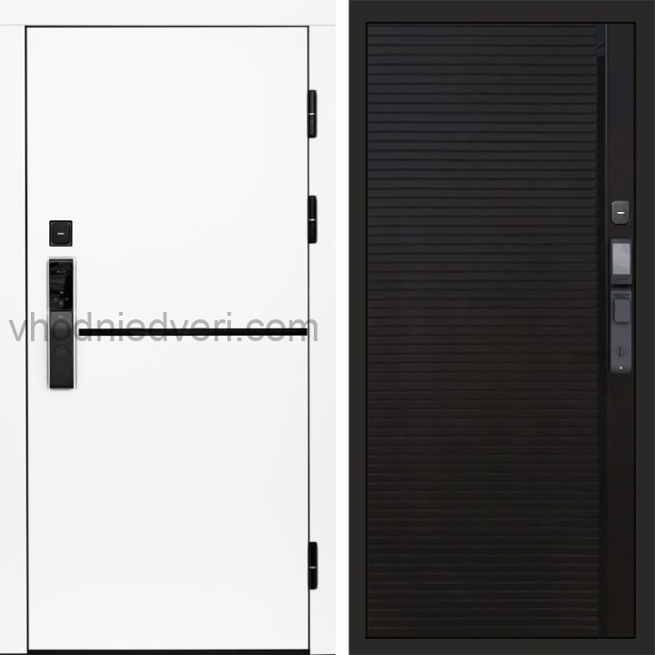 Входная дверь Termo-door ТРЕНД WHITE с электрозамком - Porte black