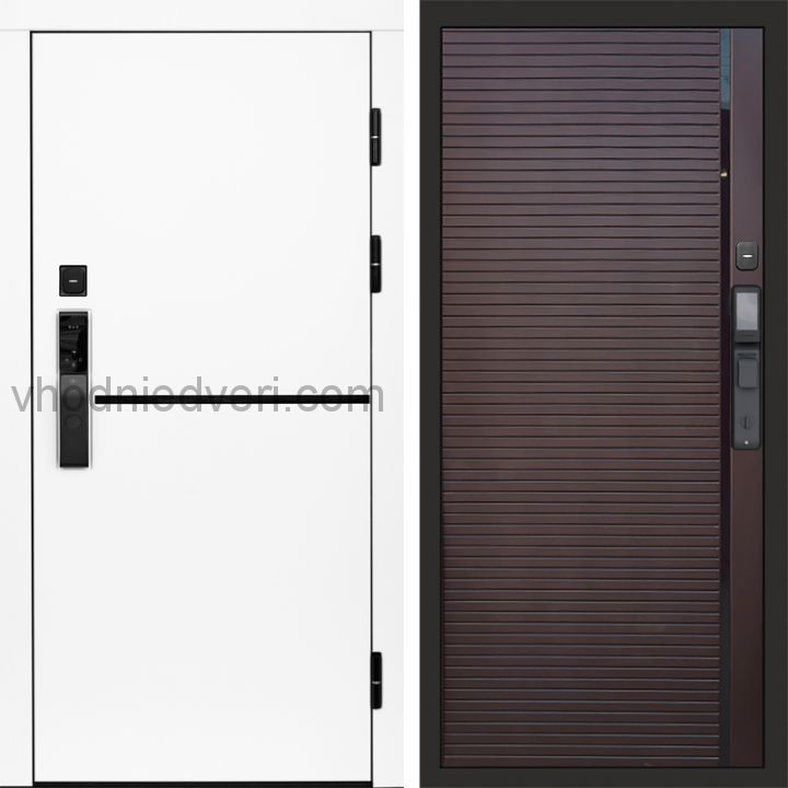 Входная дверь Termo-door ТРЕНД WHITE с электрозамком - Porte Шоколад