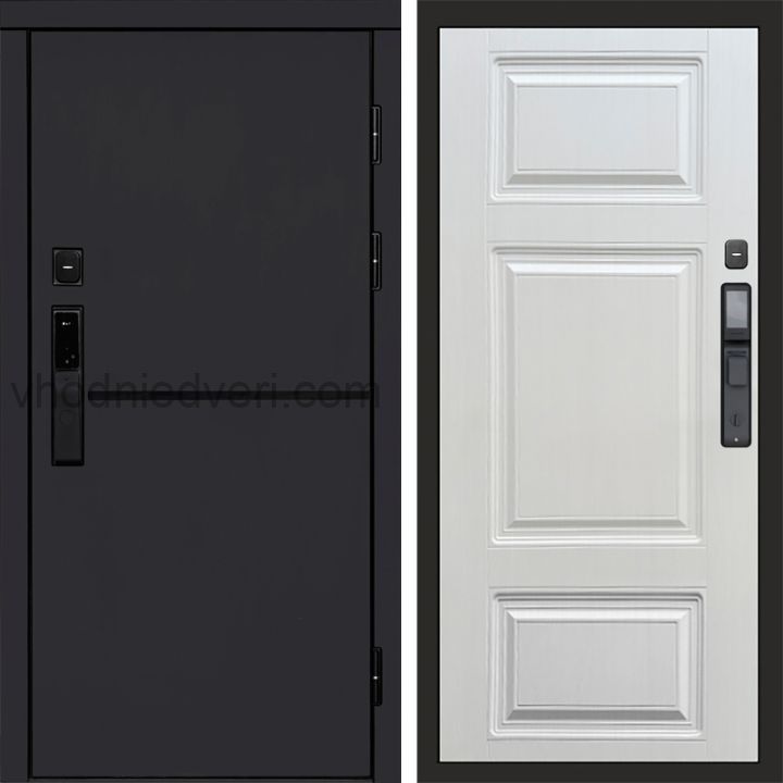 Входная дверь Termo-door ТРЕНД BLACK с электрозамком - Лион Лиственница