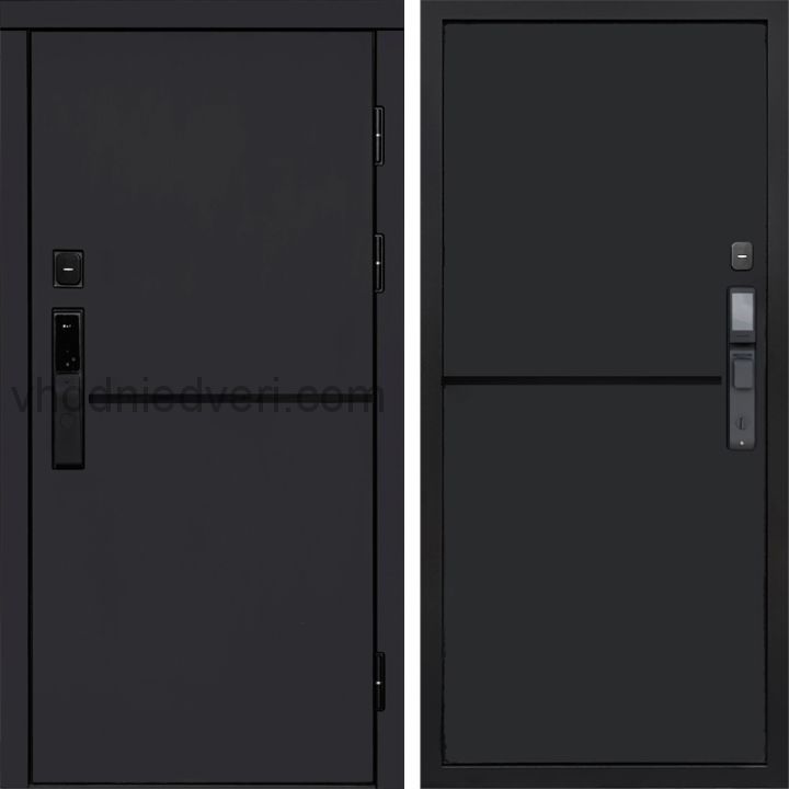 Входная дверь Termo-door ТРЕНД BLACK с электрозамком - Нео Black
