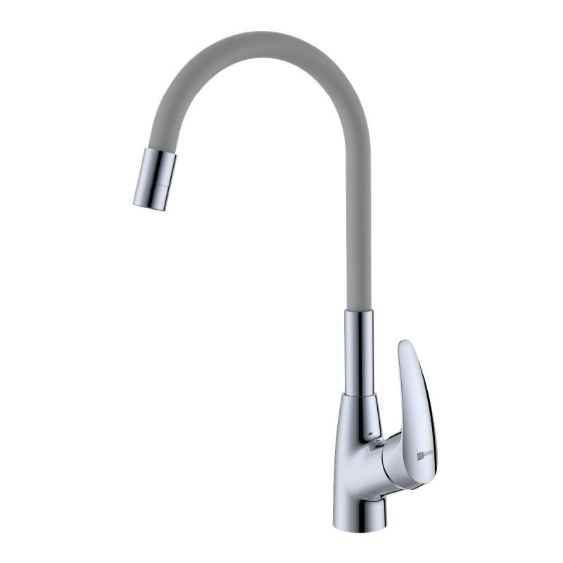 Смеситель для кухни Lemark Linara LM0415C-Gray , хром, серый