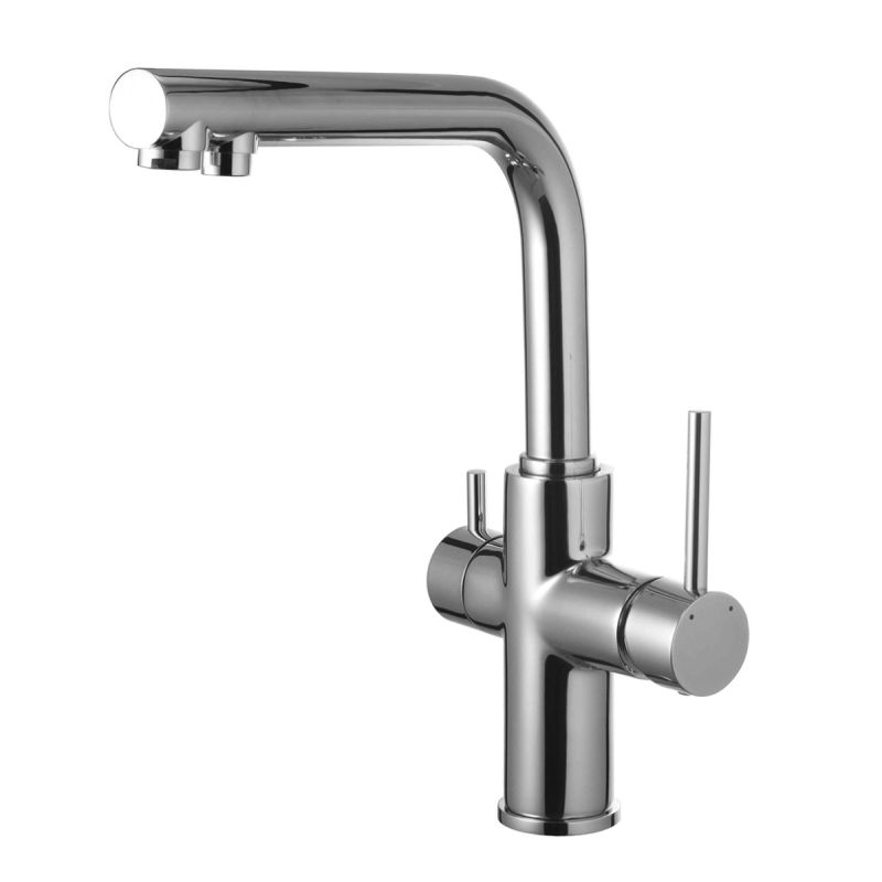 Смеситель для кухни Lemark Comfort LM3060C с подключением к фильтру с питьевой водой, хром