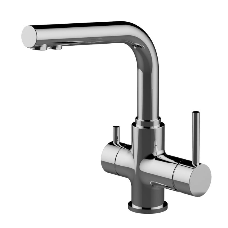 Смеситель для кухни Lemark Comfort LM3061C с подключением к фильтру с питьевой водой, хром