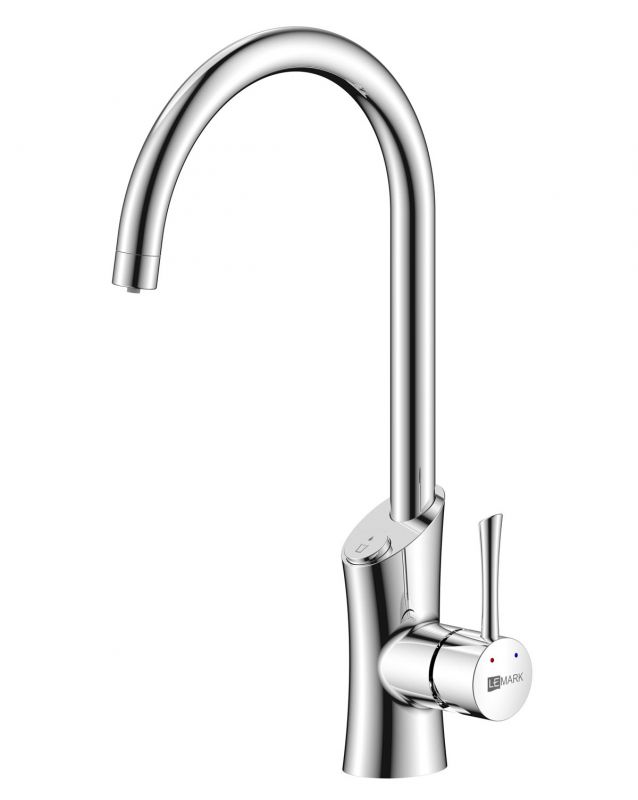 Смеситель для кухни Lemark Comfort LM3072C с подключением к фильтру с питьевой водой, хром