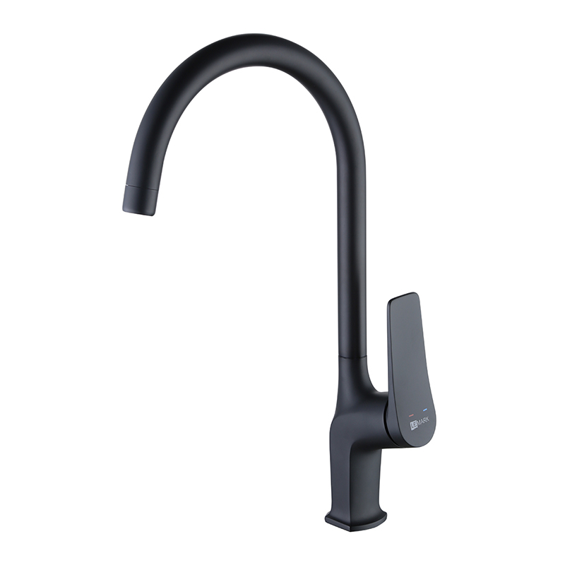 Смеситель для кухни Lemark Bronx LM3705BL, черный