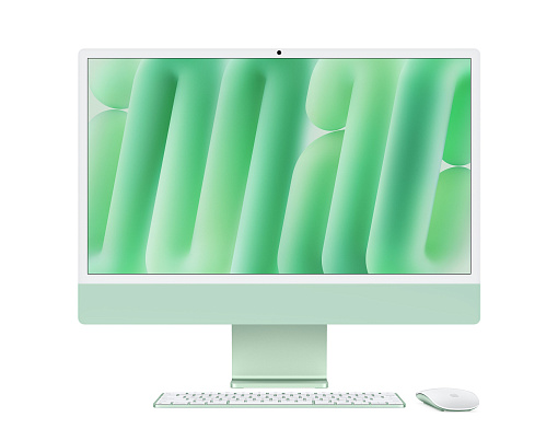 Apple iMac 24 M4 (8C CPU/8C GPU), 16 Гб, 256 Гб SSD, зеленый, MWUE3